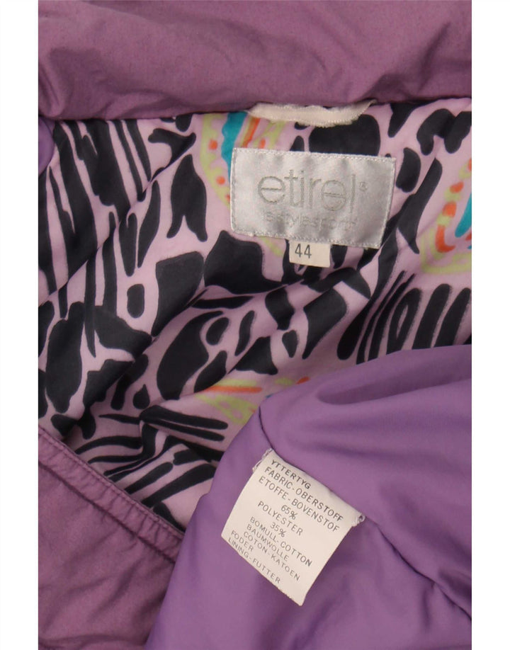 Etirel Abrigo cortavientos extragrande para mujer IT 44 Poliéster morado medio