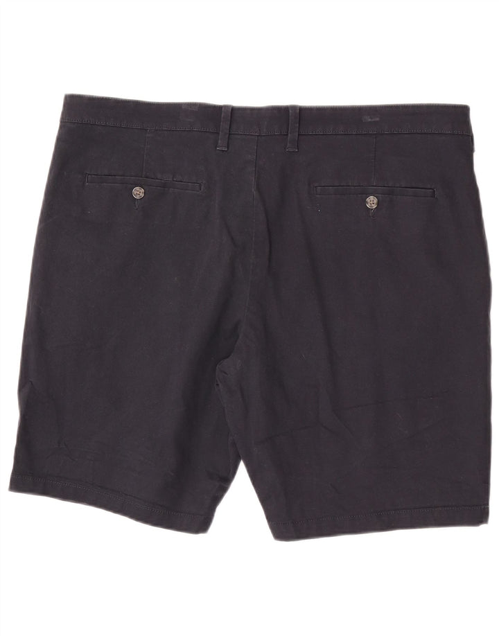Marks & Spencer Pantalones cortos chinos para hombre W40 XL Algodón azul marino