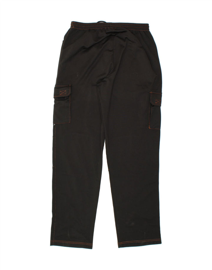 DIADORA Mens Cargo Tracksuit Trousers UK 42 Large Black Polyester Vintage Diadora and Second-Hand Diadora from Messina Hembry 
