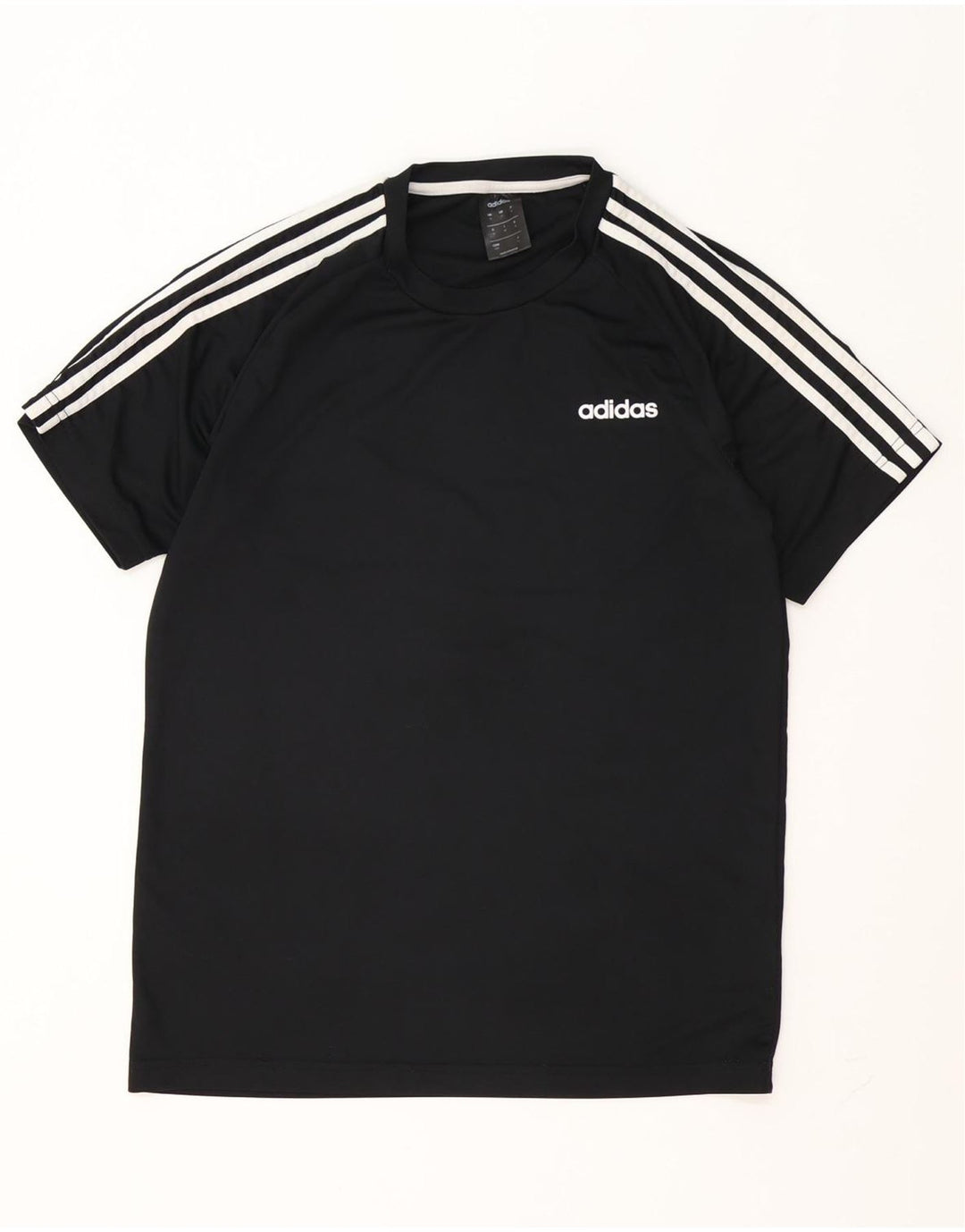 Adidas Mens Climalite Camiseta Top Medio Negro Poliéster