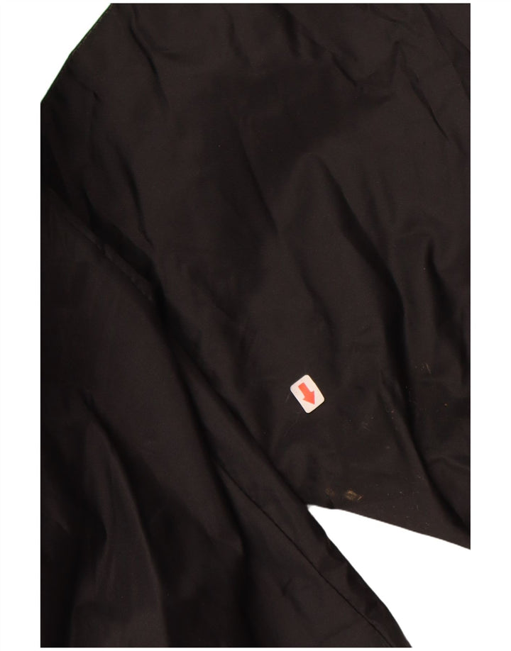 K-WAY Chaqueta anorak con capucha para hombre UK 40 Large Poliamida negra con bloques de color