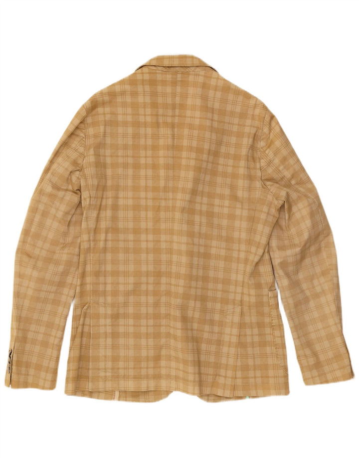 Chaqueta tipo blazer bernés de 2 botones para hombre EU 54 2XL Beige Check