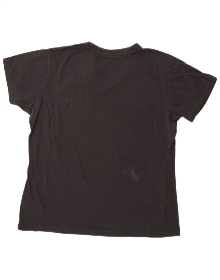 REEBOK Camiseta gráfica para mujer Top UK 40 XL Algodón negro