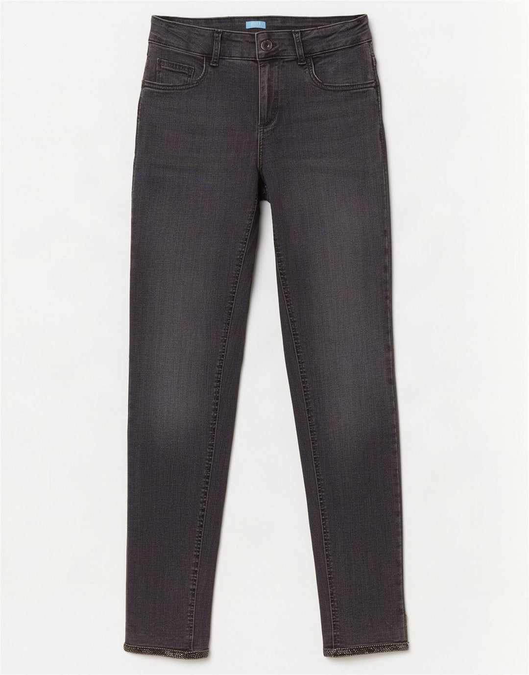 Jeans Liu Jo Mujer Slim W30 L28 Algodón Gris