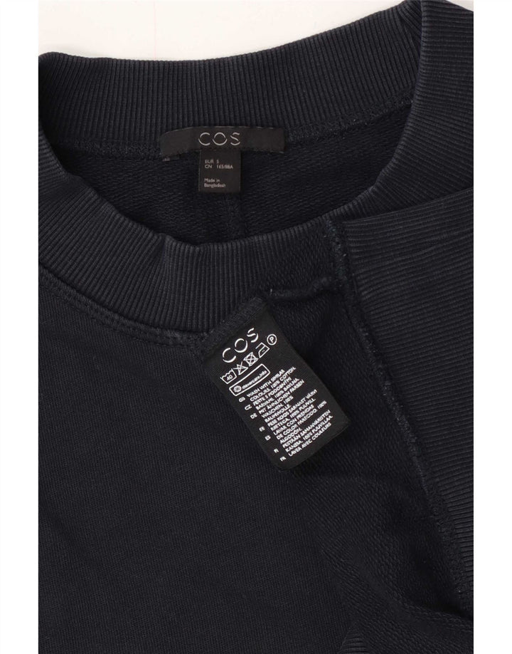 Cos - Sudadera extragrande para mujer, talla 10, algodón negro pequeño