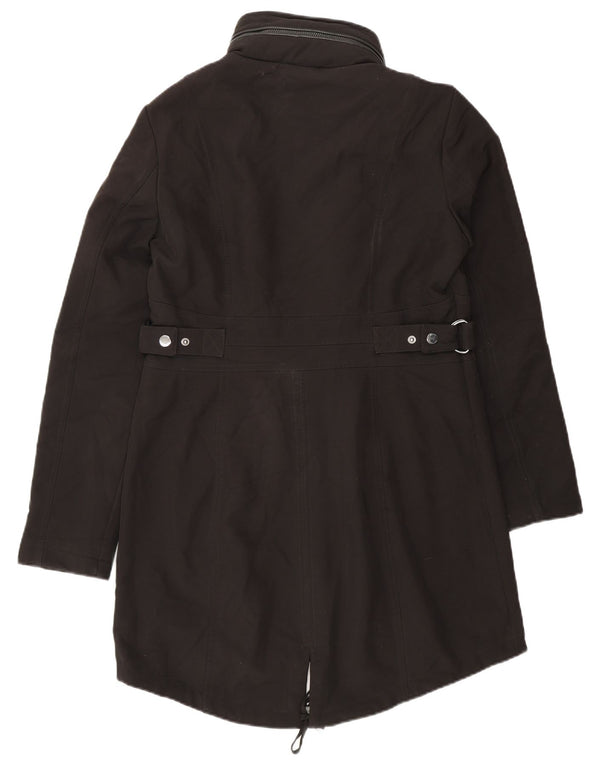 Michael Kors Parka con capucha para mujer UK 10 Small Poliéster negro