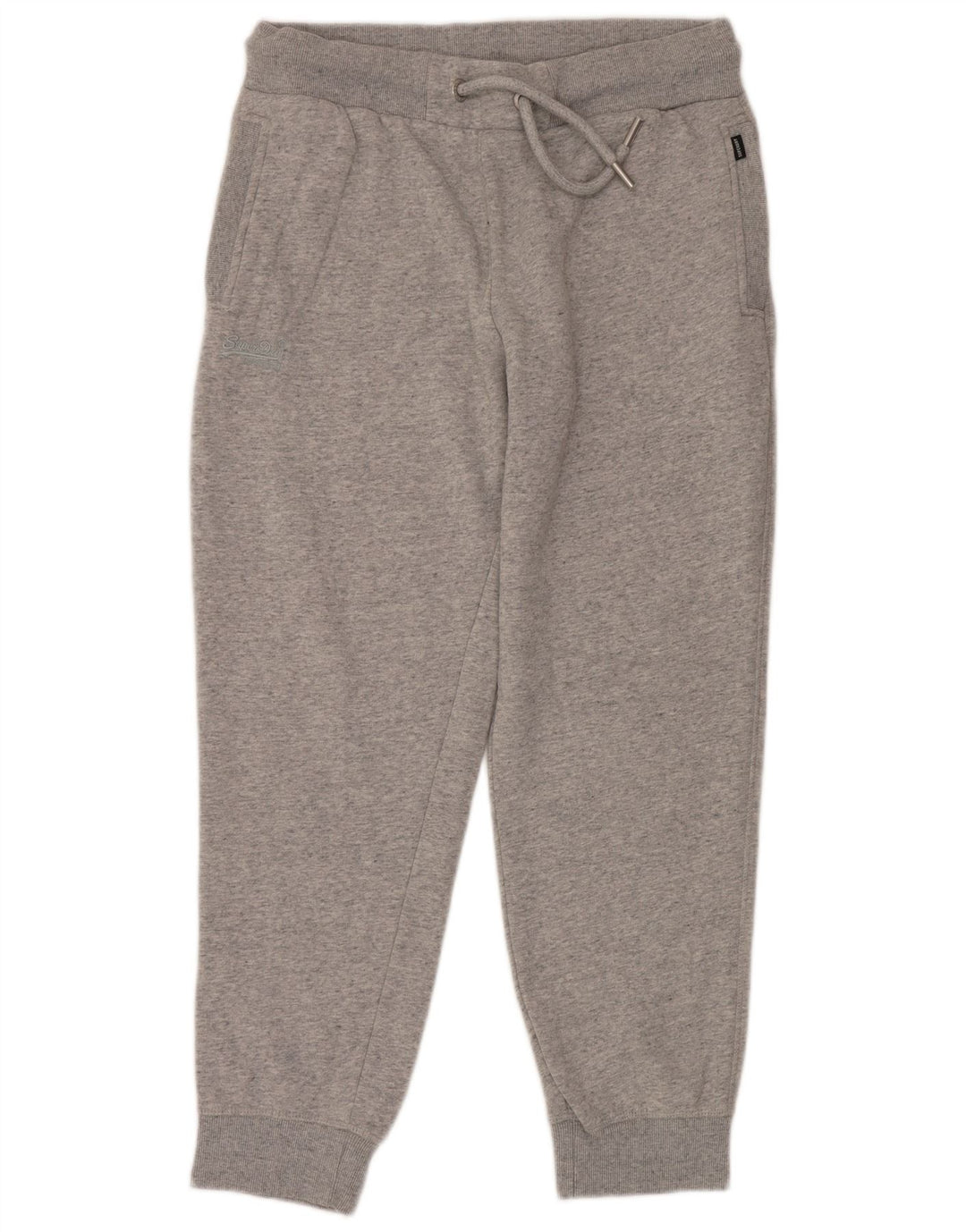 SUPERDRY Pantalón de chándal para hombre Joggers XL de algodón moteado gris