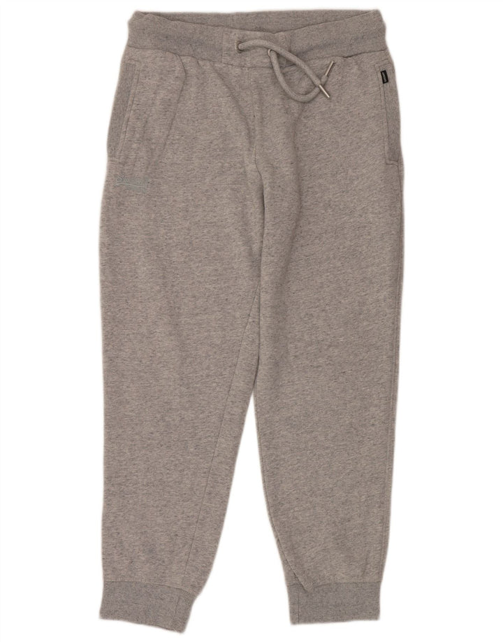 SUPERDRY Pantalón de chándal para hombre Joggers XL de algodón moteado gris