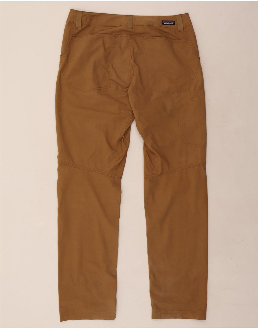 PATAGONIA Pantalón Casual Recto Hombre W34 L33 Algodón Beige