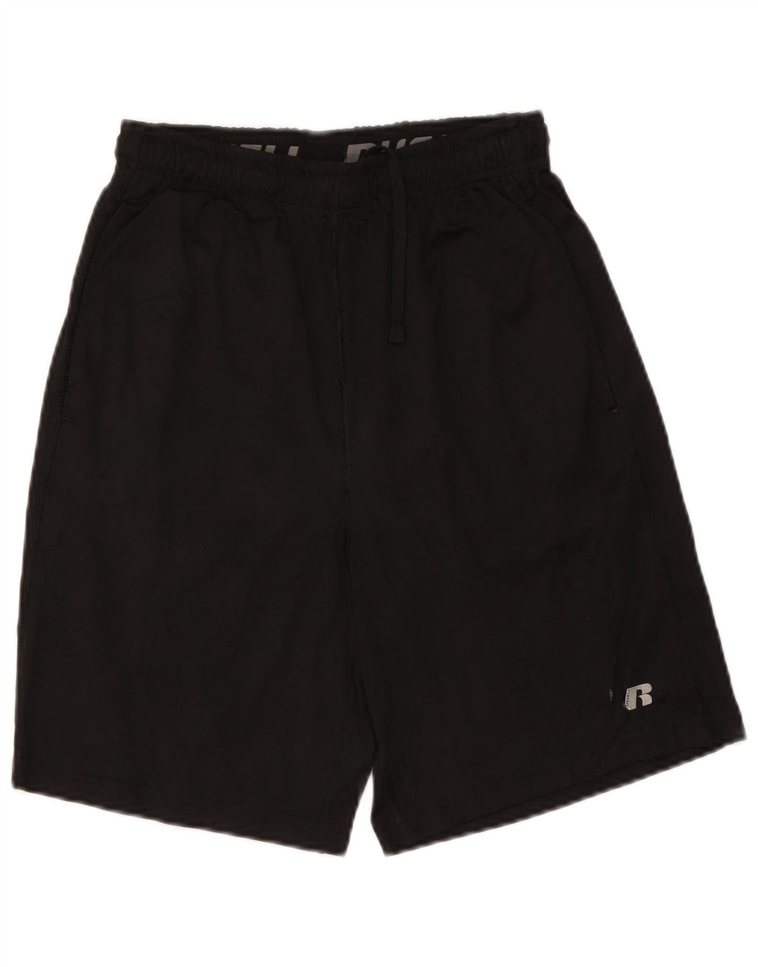 RUSSELL ATHLETIC Pantalones cortos deportivos Dri-Power para hombre, poliéster negro pequeño