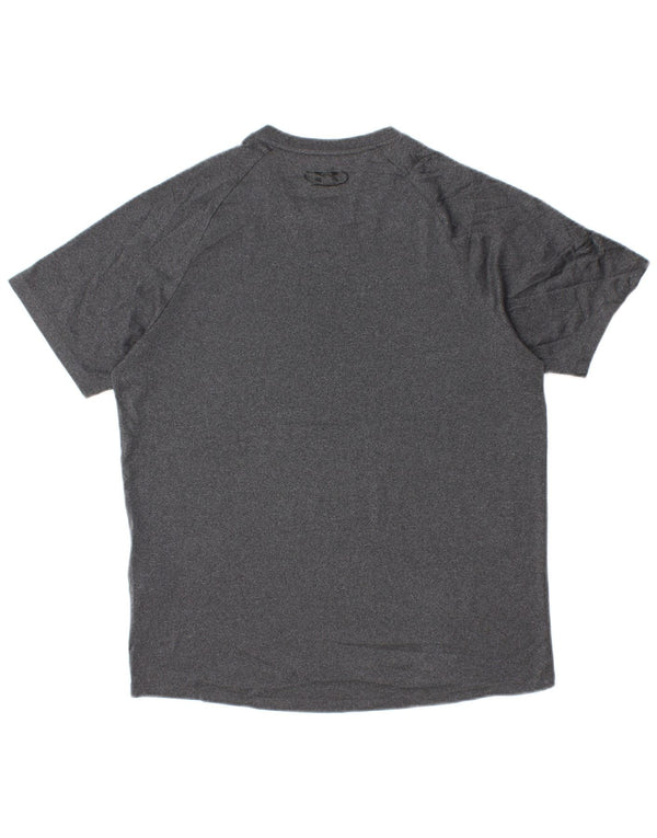 UNDER ARMOUR Camiseta para hombre Top Small Grey Moteado Poliéster