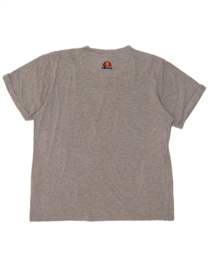 Ellesse Camiseta gráfica extragrande para mujer UK 10 Small Grey