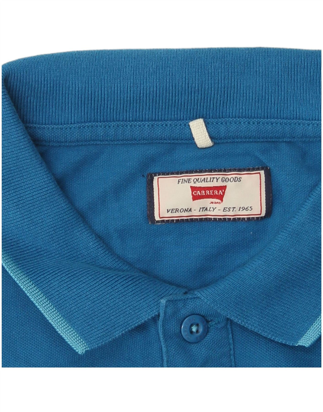 Polo Carrera Hombre Azul Grande