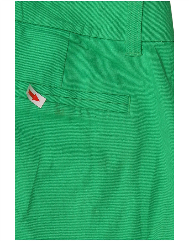 J. CREW Pantalones cortos chinos para mujer US 6 Medium W32 Algodón verde