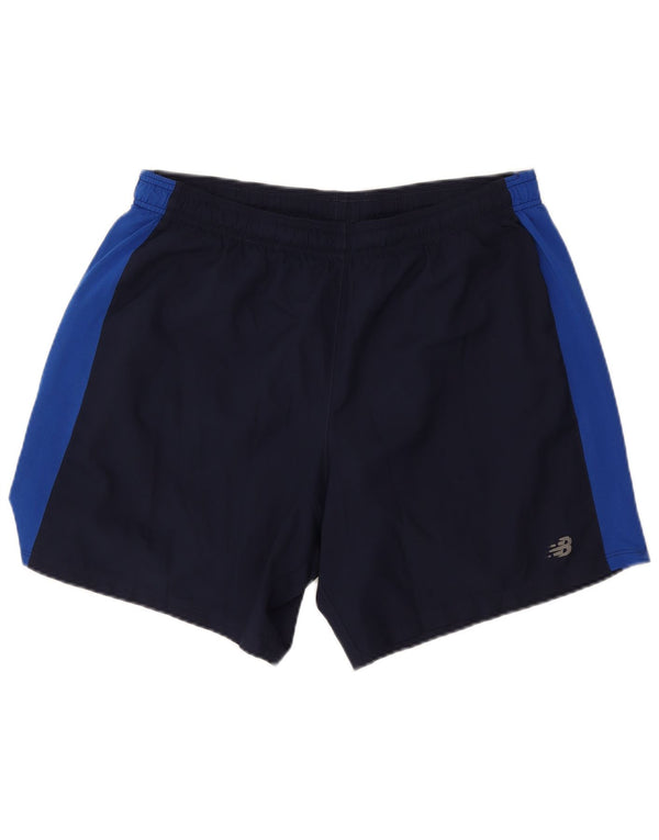 New Balance Mens Sport Shorts XL  Navy Blue Colourblock