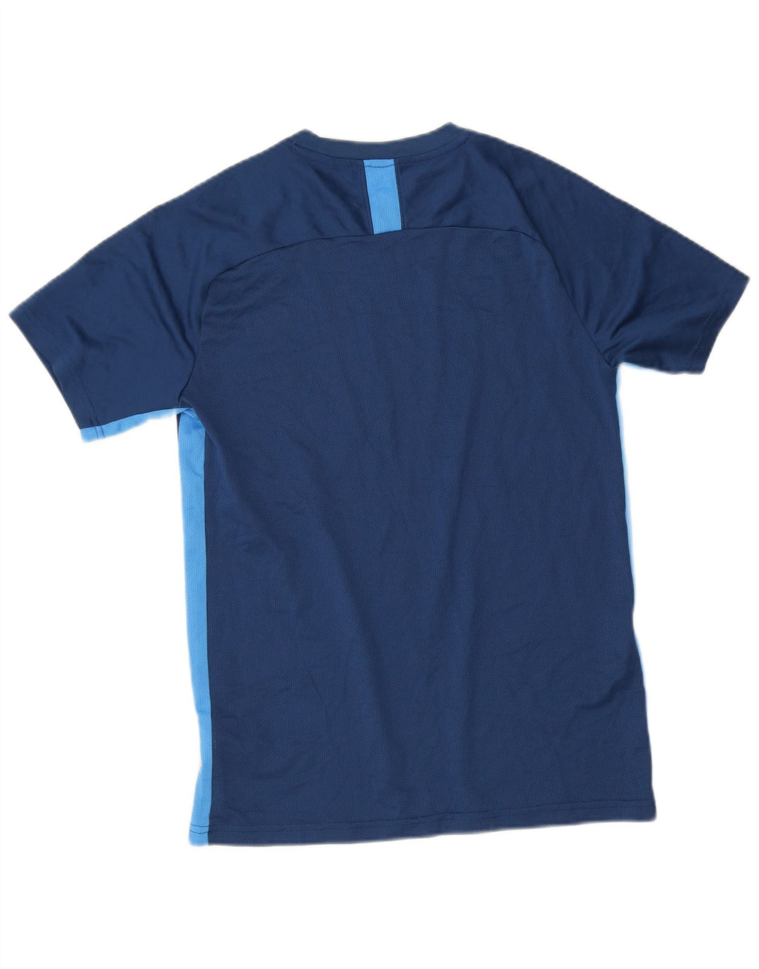 Camiseta Nike Dri Fit para hombre Top medio azul marino color block Poliéster