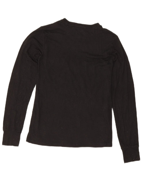 Fila Mujer Top Manga Larga UK 42 Medio Negro Poliéster