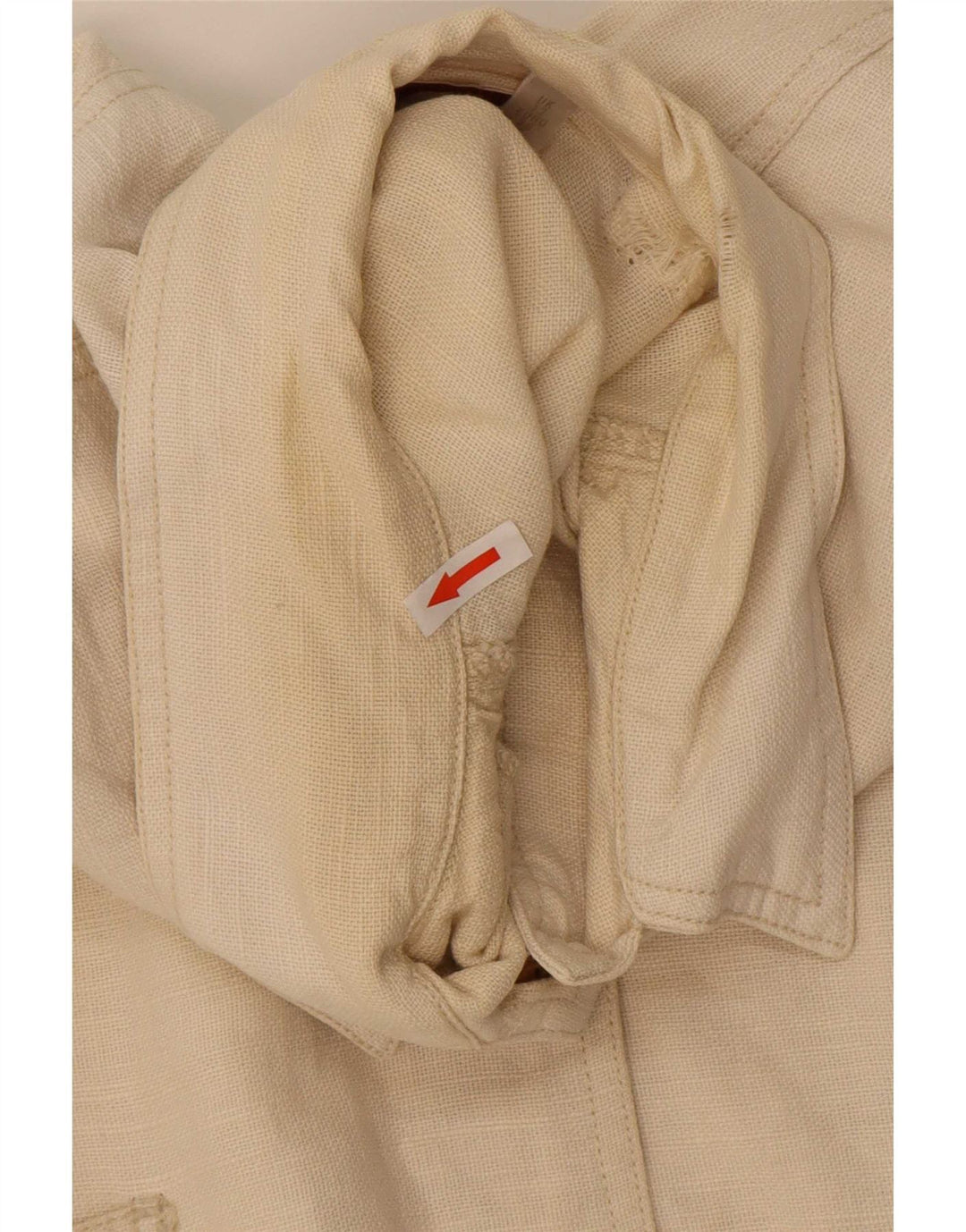 Smith & Brooks Chaqueta utilitaria extragrande para mujer UK 12 Medium Beige Ramie