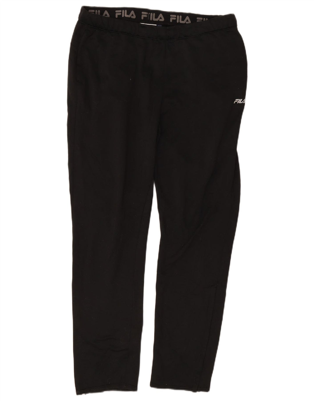 Fila Pantalón De Chándal Para Hombre Grande Poliéster Negro