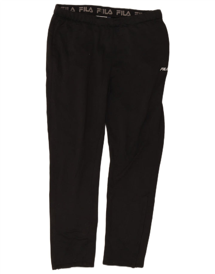 Fila Pantalón De Chándal Para Hombre Grande Poliéster Negro
