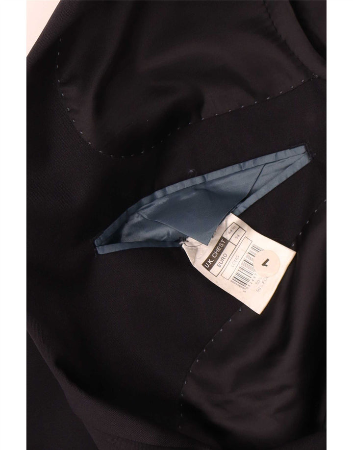 Marks & Spencer Chaqueta tipo blazer larga con 2 botones para hombre UK 44 XL Azul marino