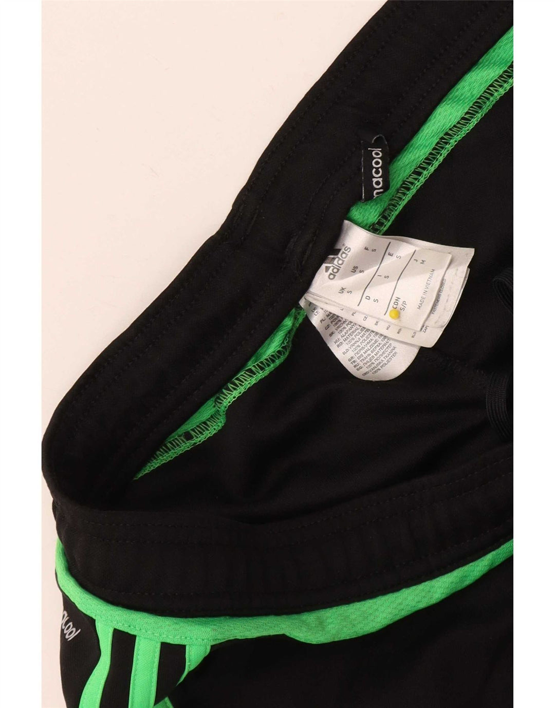 Adidas Mens Climacool Chándal Pantalones Pequeños Negro Poliéster