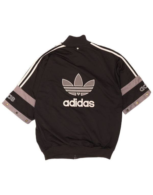 ADIDAS Chaqueta superior de chándal con gráfico para hombre UK 40/42 Medium Black Colourblock