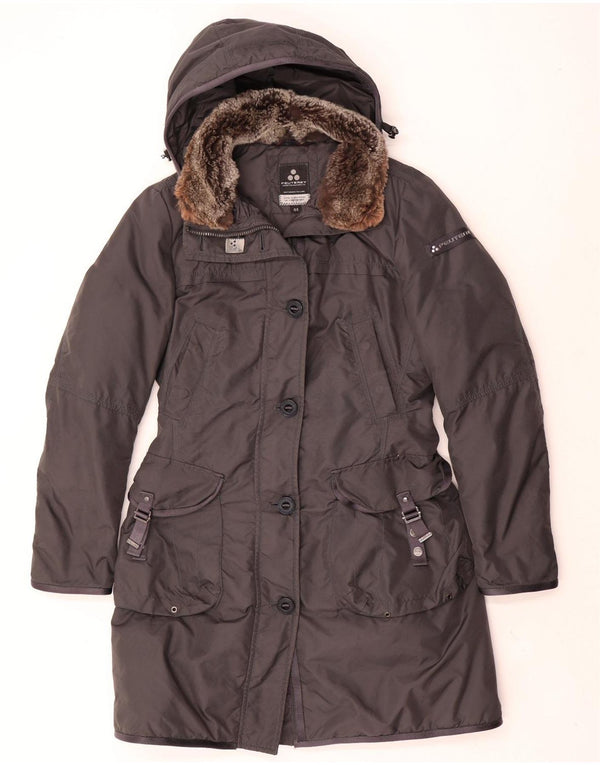 PEUTEREY Parka acolchada con capucha para mujer IT 44 Poliamida gris medio