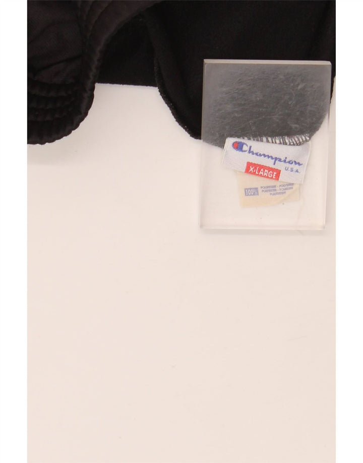 CHAMPION Pantalón de chándal gráfico para hombre XL Poliéster negro