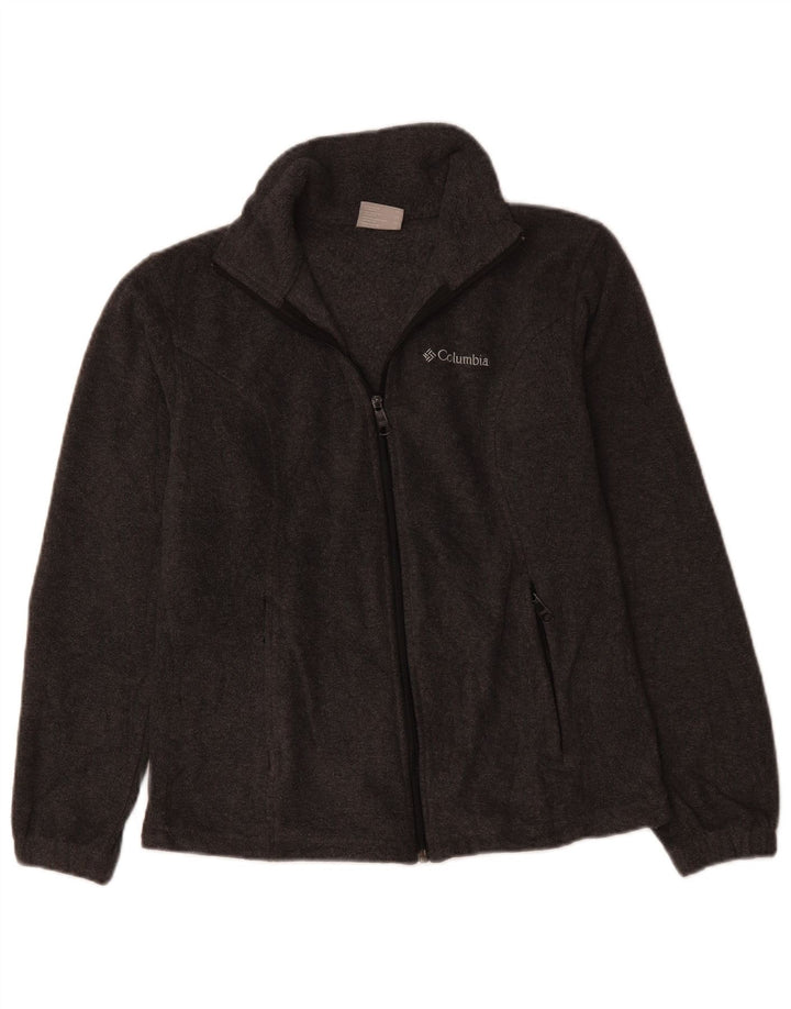 COLUMBIA Mens Fleece Jacket UK 36 XS Grey Polyester