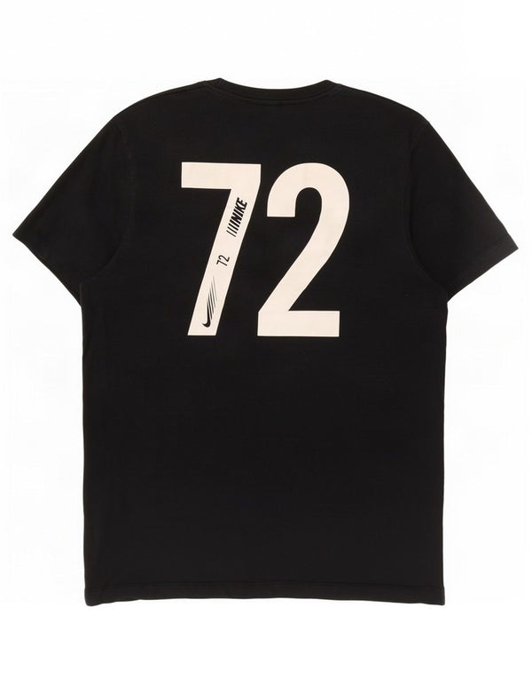 Nike - Camiseta gráfica para hombre, talla grande, algodón negro