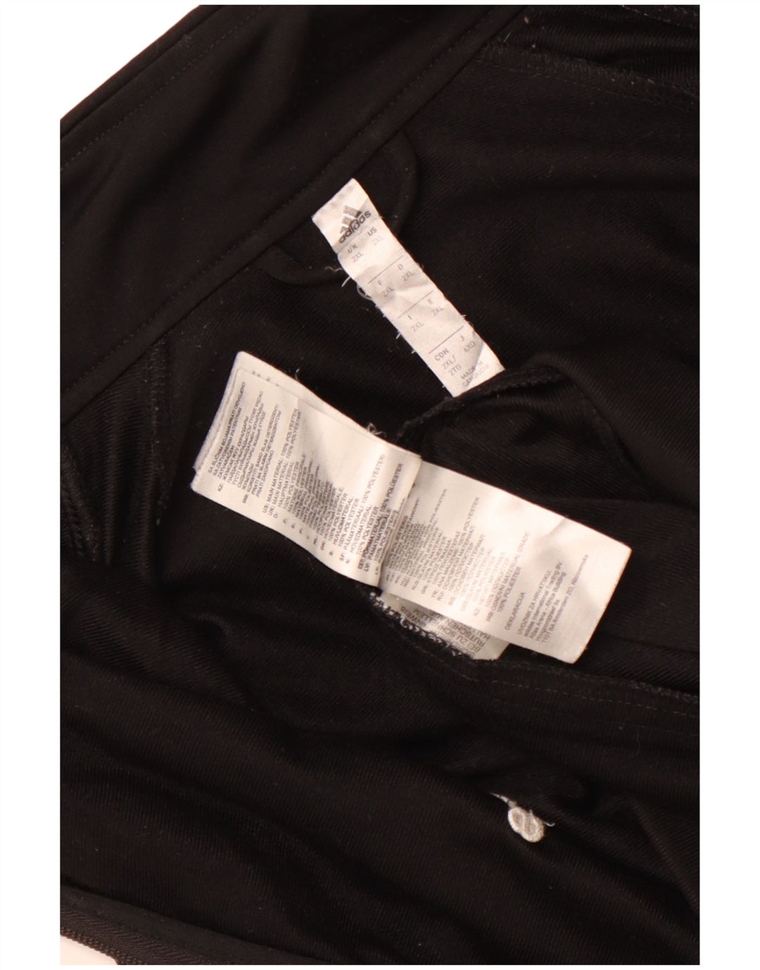 Adidas - Chaqueta de chándal para hombre, talla 2XL, poliéster negro