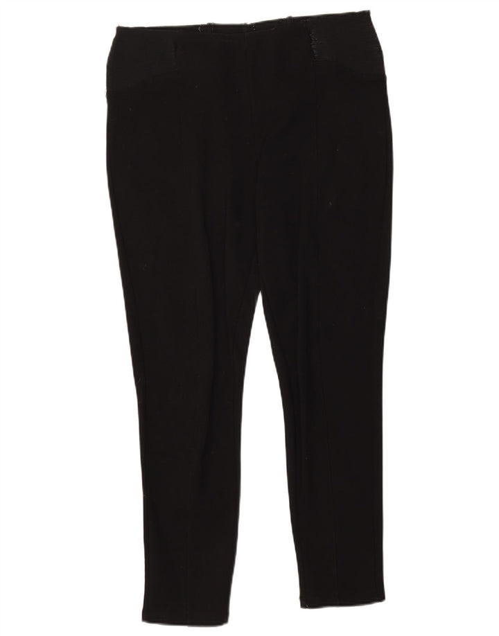 Zara Mujer Crop Leggings Reino Unido 46 Grande Negro
