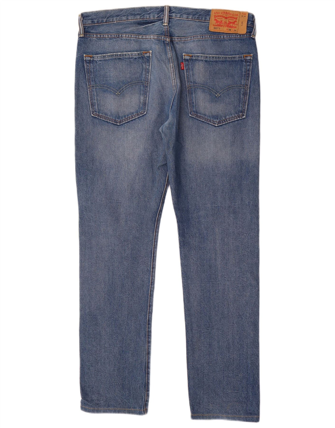 Levi's Jeans rectos 501 para hombre W36 L34 Algodón azul