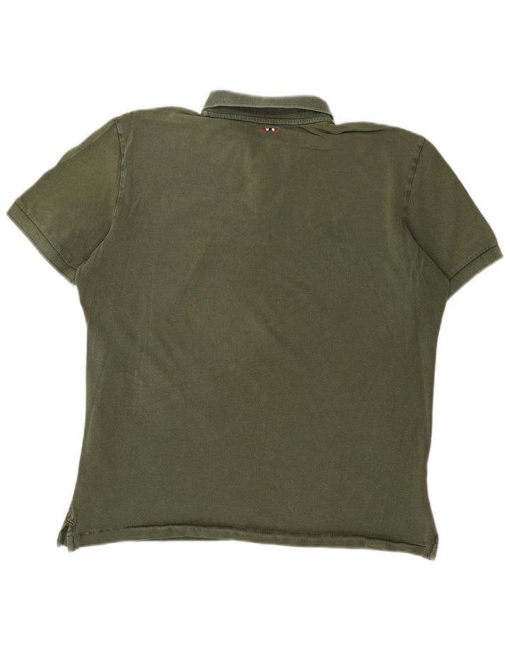 Napapijri Polo para hombre grande caqui