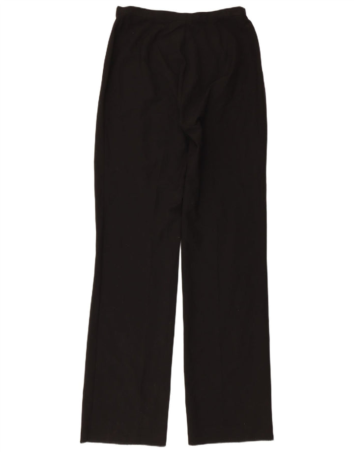 CALLE. BERNARD Pantalones informales rectos de cintura alta para mujer W28 L35 Negro