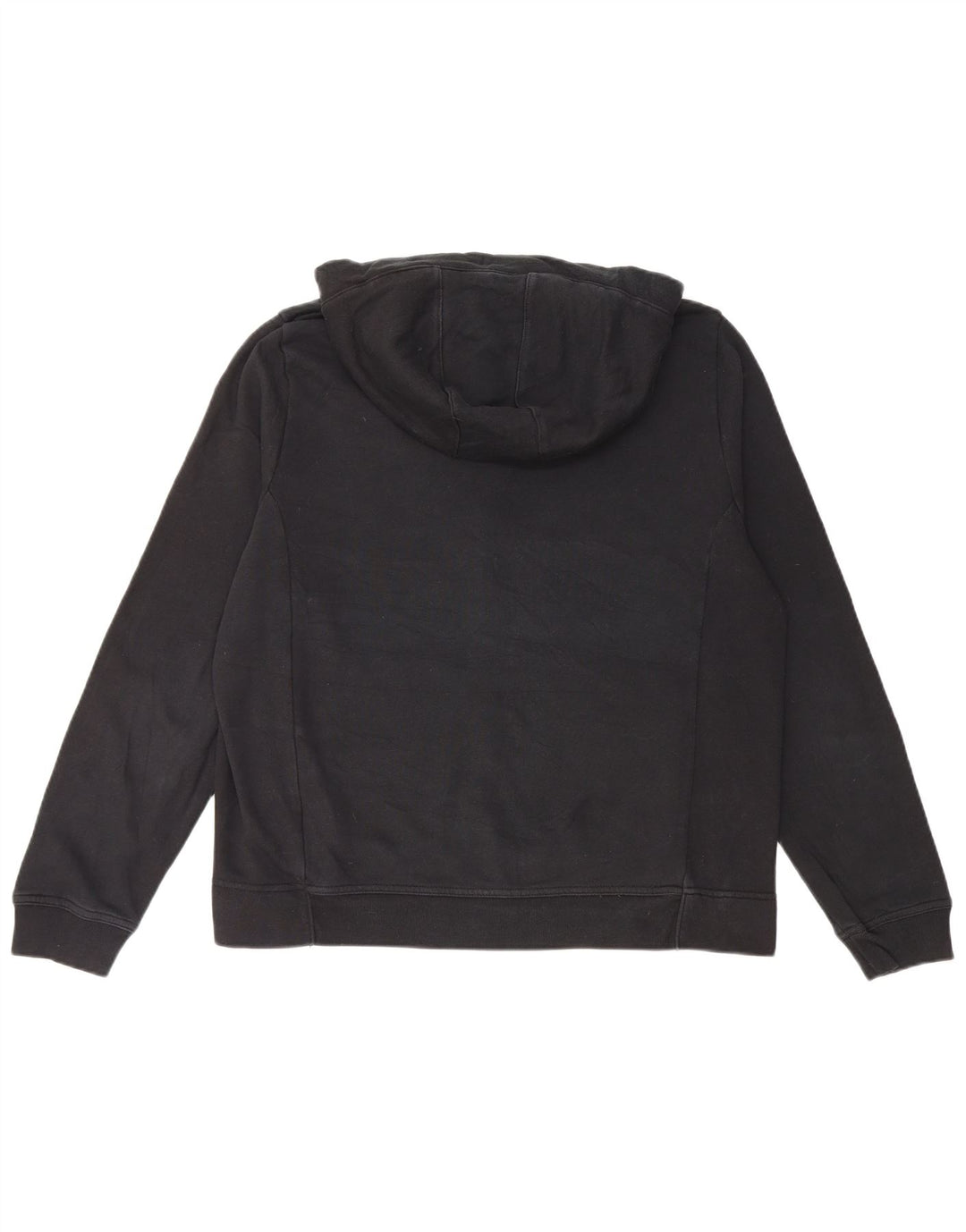 NIKE Sudadera con capucha y cremallera para mujer UK 46 Grande Algodón negro
