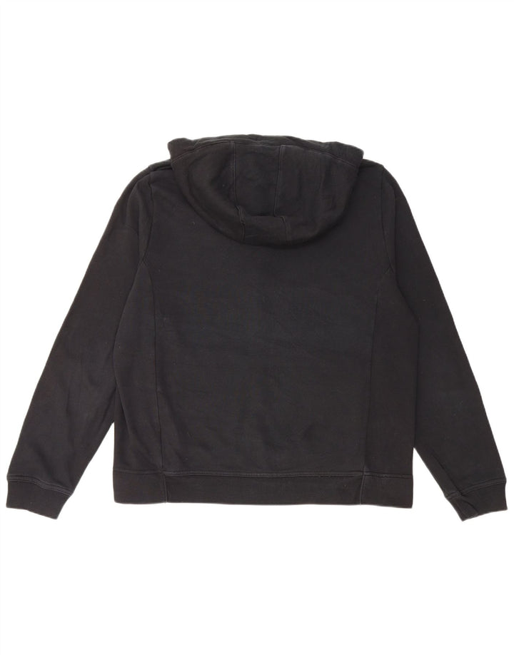 NIKE Sudadera con capucha y cremallera para mujer UK 46 Grande Algodón negro