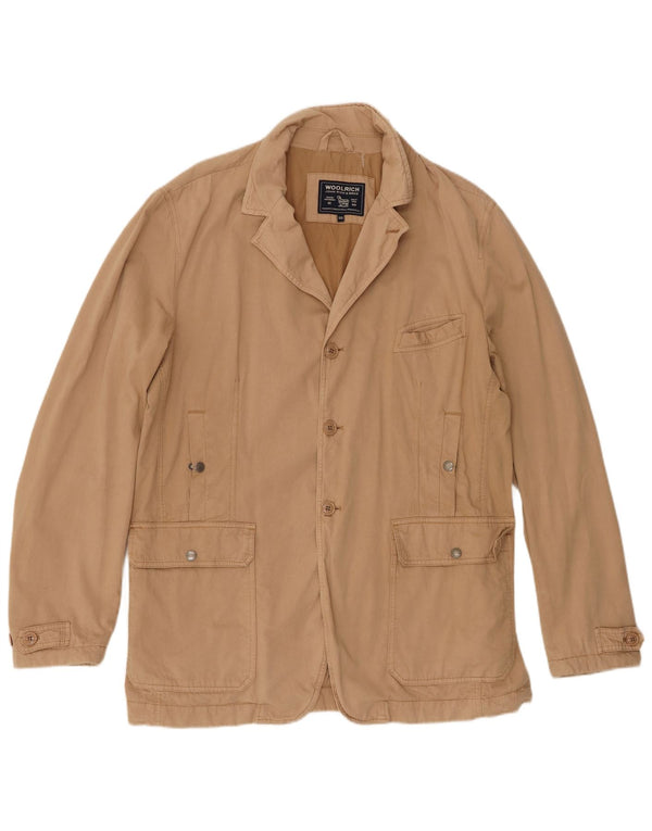 Woolrich Chaqueta utilitaria para hombre UK 44 2XL Algodón beige
