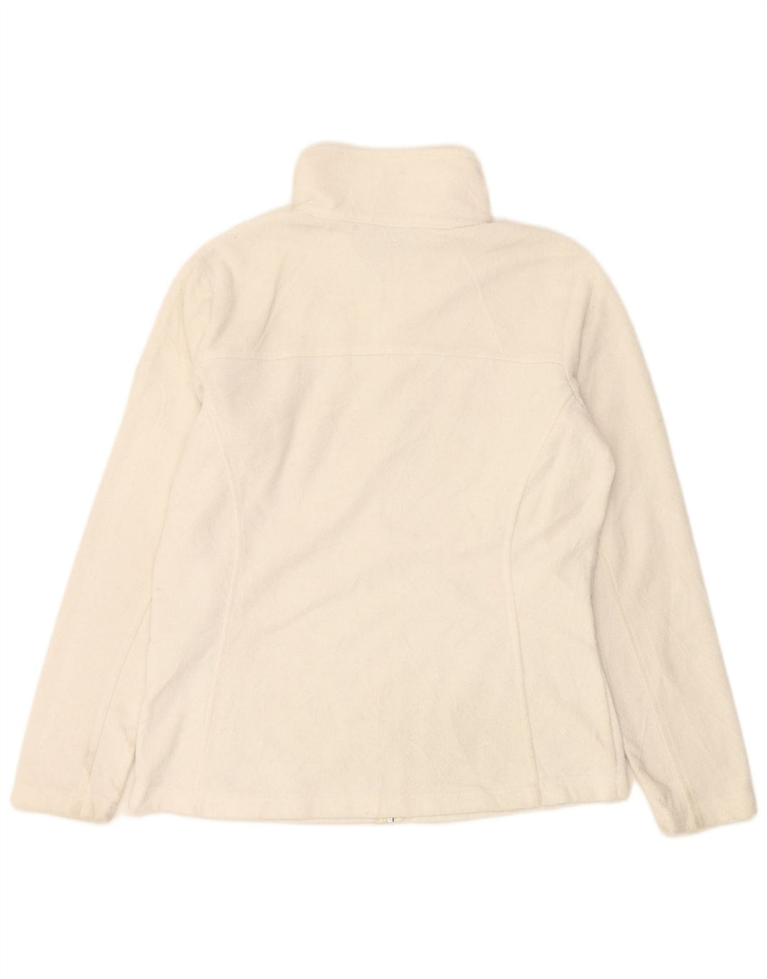 COLUMBIA Womens Fleece Jacket UK 16 Large White Polyester