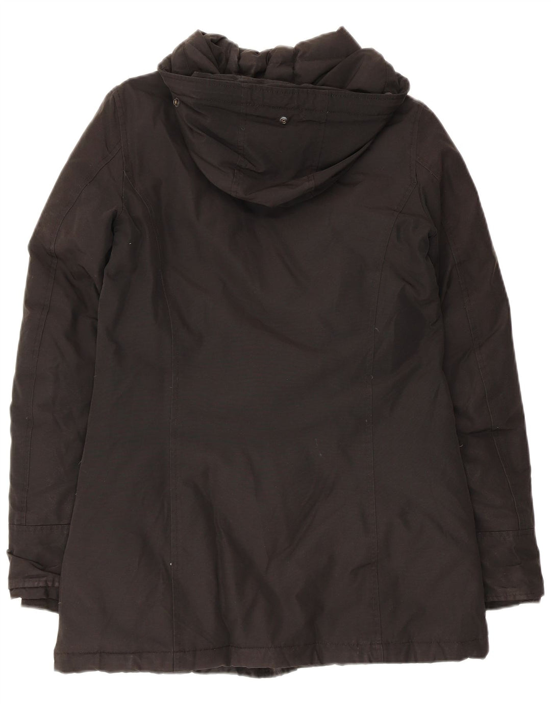 Woolrich Abrigo acolchado con capucha para mujer UK 6 XS Negro