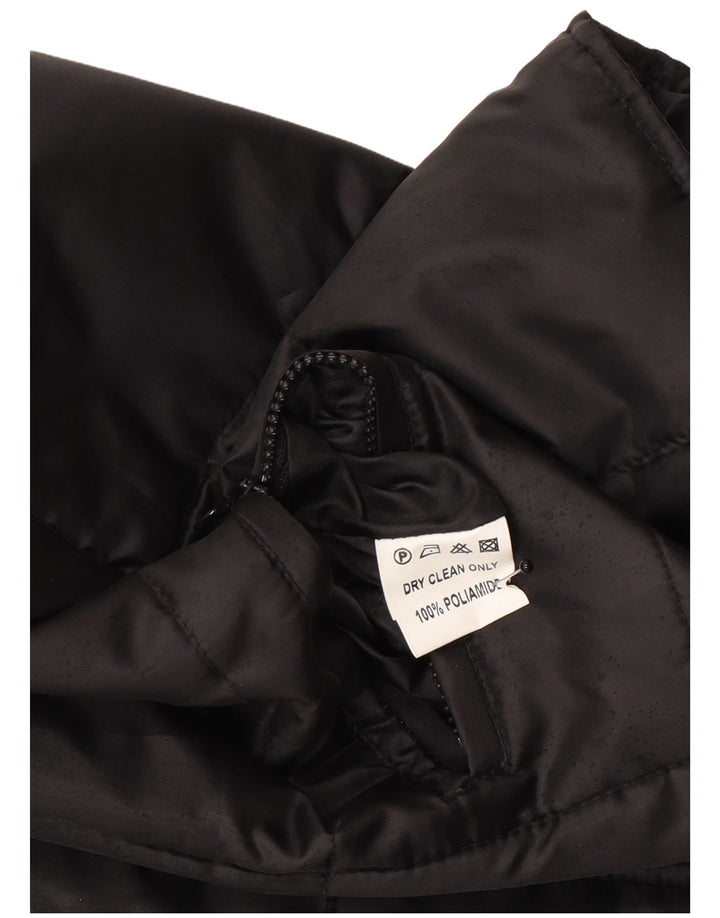 Chaleco acolchado vintage para mujer IT 52 XL Poliéster negro
