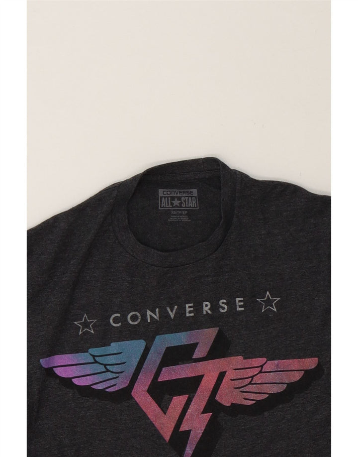 CONVERSE Mens Graphic T-Shirt Top XS Grey Cotton Vintage Converse and Second-Hand Converse from Messina Hembry 