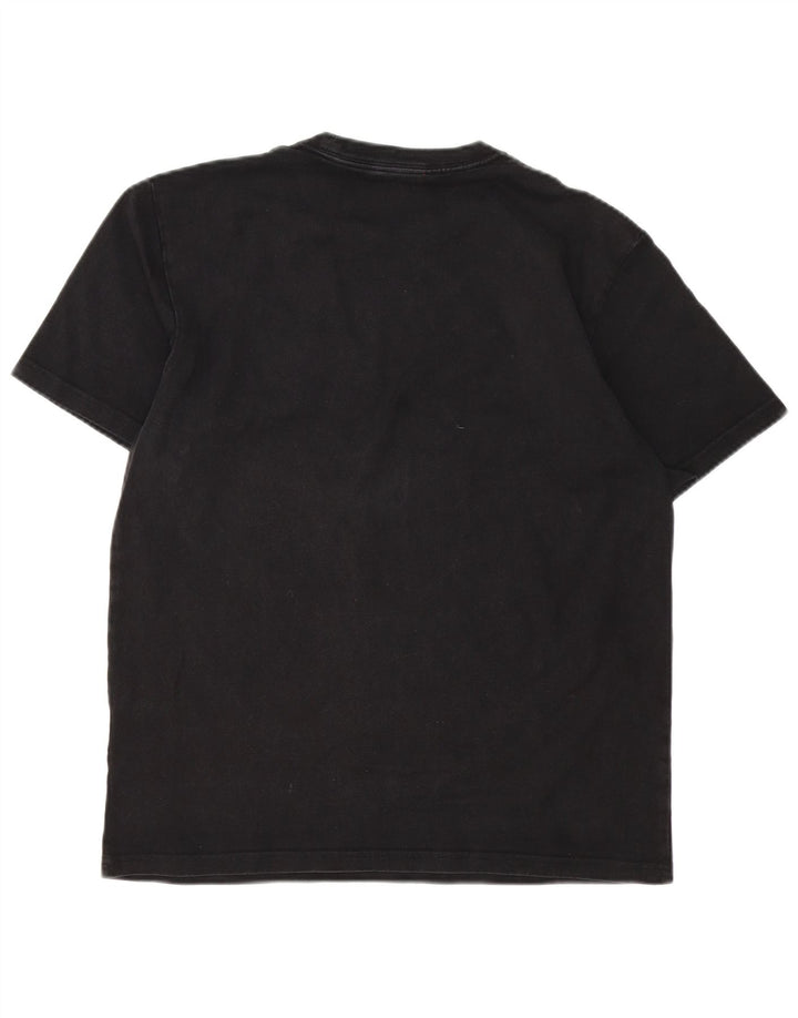 Carhartt Hombre Camiseta Gráfica Top Medio Algodón Negro