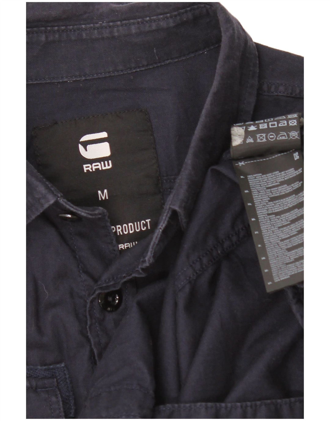 Camisa G-Star Hombre Algodón Azul Marino Mediano