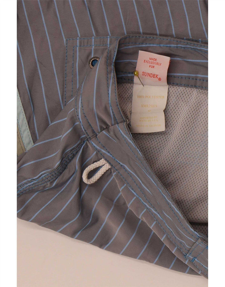 Sundek - Bañador para hombre, talla grande, poliéster, color gris