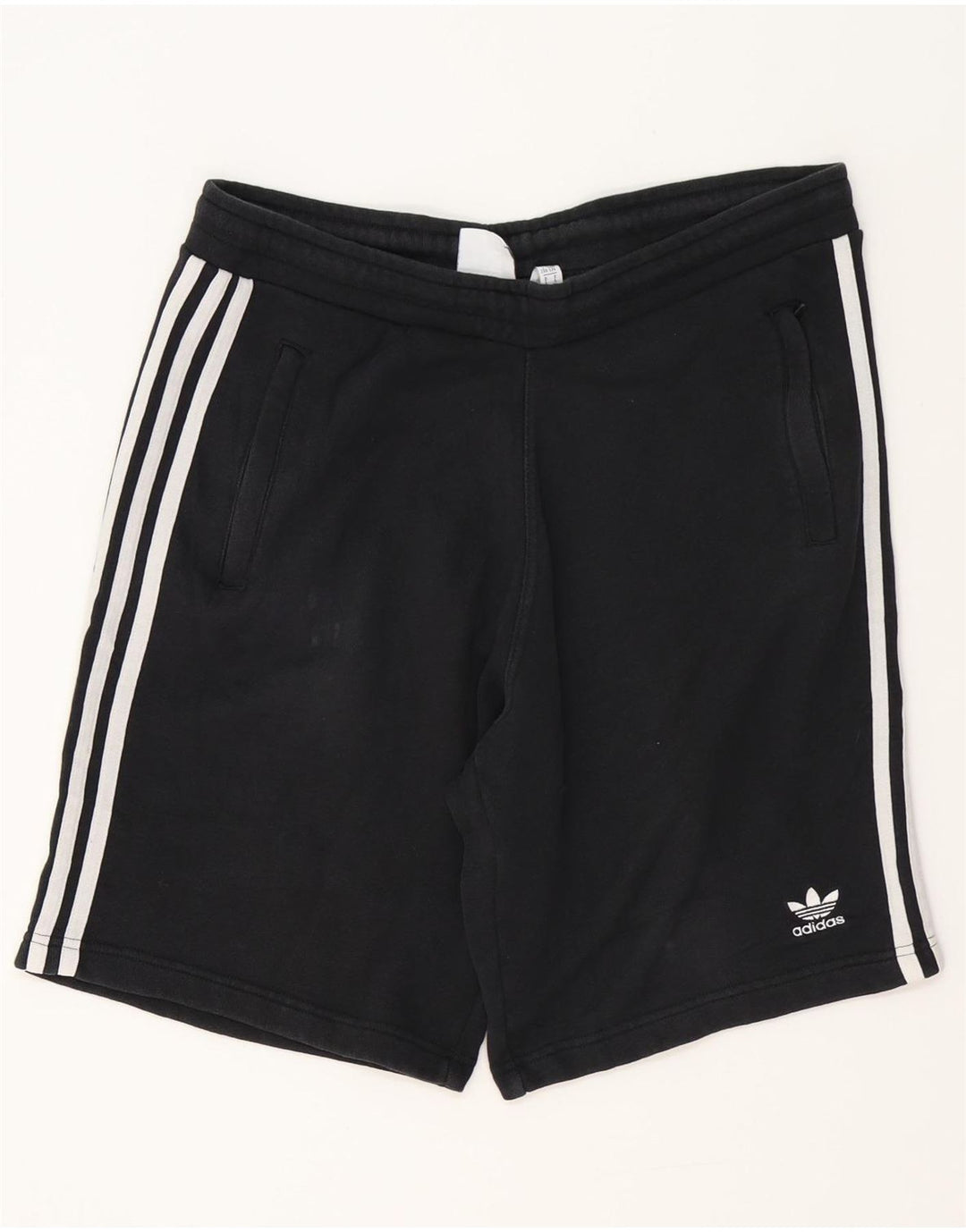 ADIDAS Pantalones cortos deportivos para hombre Grande Algodón negro