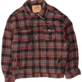 Wrangler Chaqueta Bomber para Hombre UK 42 XL Lana a Cuadros Gris