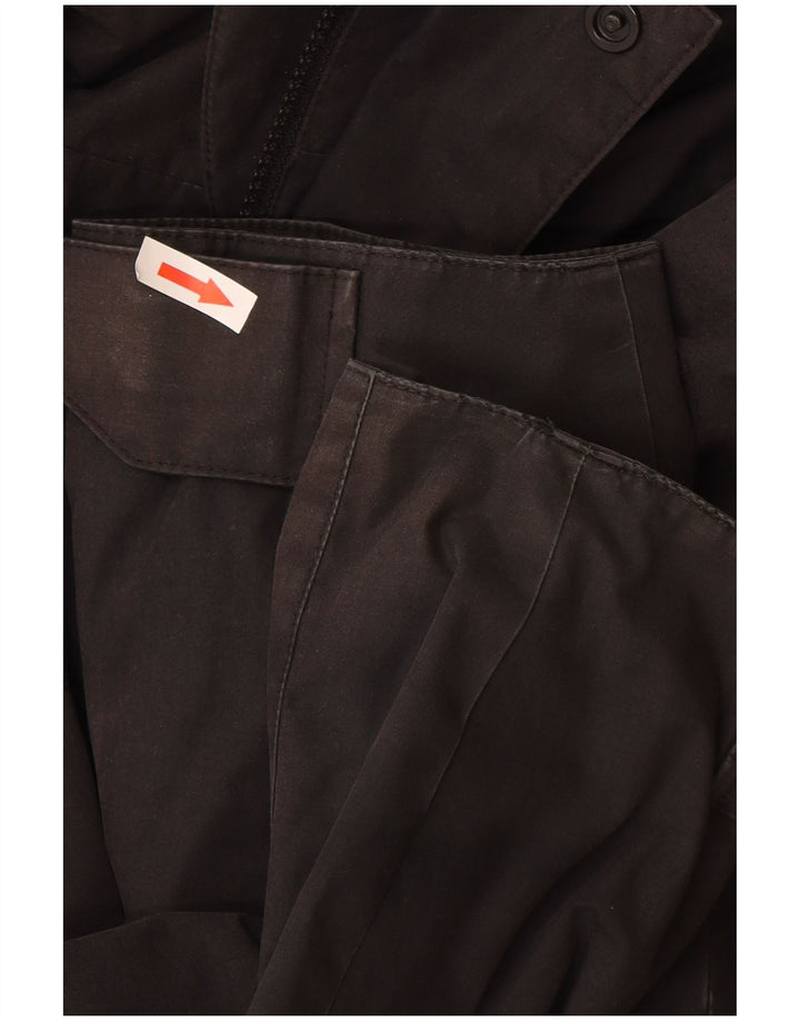 Jack Wolfskin Chaqueta cortavientos con capucha para hombre UK 40/42 Grande Poliéster negro