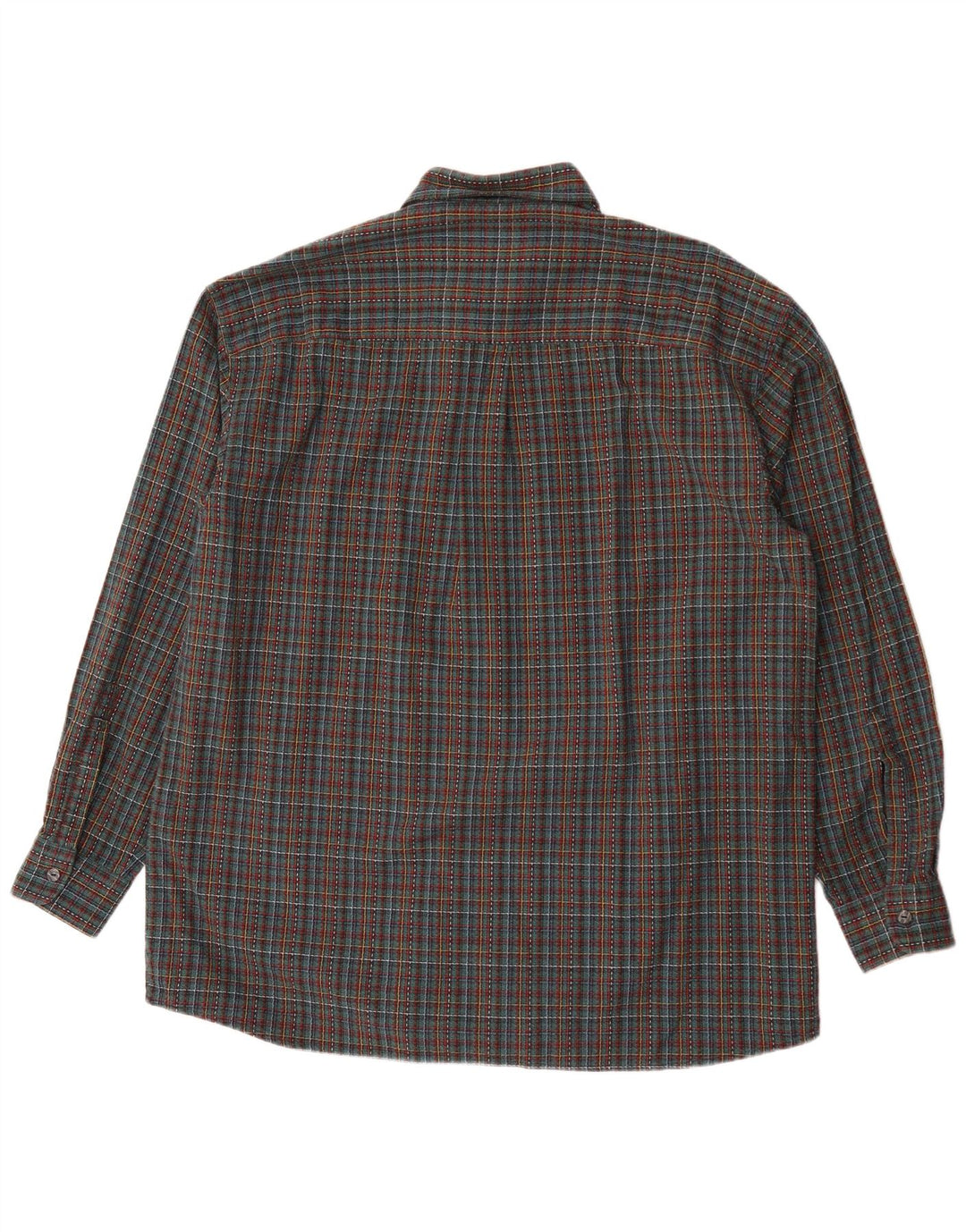 Camisa de franela Leonardo para hombre Talla 44 XL Cuadros verdes